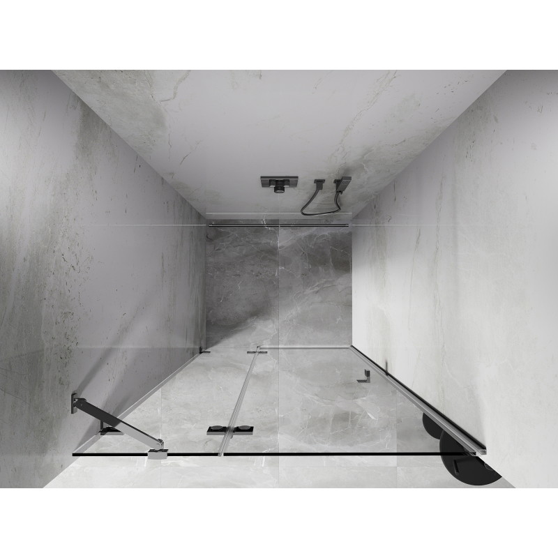 Mexen Lunar porte de douche battante gauche 105 cm, transparent, chrome - 834-105-000-01-00-L