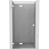 Mexen Lunar porte de douche battante gauche 75 cm, transparent, blanc - 834-075-000-20-00-L