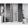 Mexen Lunar porte de douche battante gauche 75 cm, transparent, blanc - 834-075-000-20-00-L