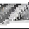 Mexen Lunar porte de douche battante gauche 115 cm, transparent, blanc - 834-115-000-20-00-L