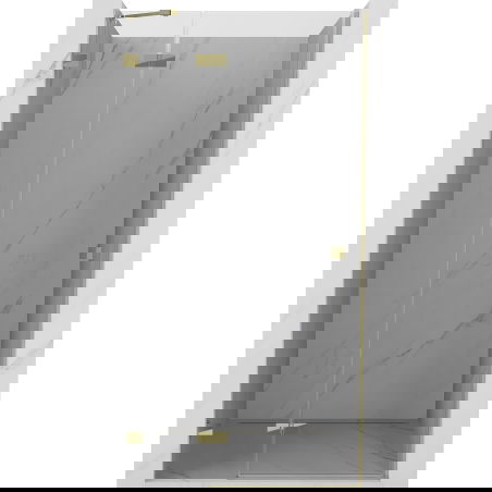 Mexen Lunar porte de douche pivotante gauche 70 cm, transparente, dorée - 834-070-000-50-00-L