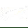 Mexen Noor Satnario Or décoration carrelage rectifié or brillant G1, carreau sol-mur 120 x 60 cm - TL105-120-060-01
