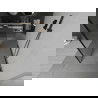 Mexen Kioto paroi de douche autoportante 140 x 200 cm, transparent/Design noir 8 mm, Noir - 800-140-002-70-70