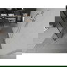 Mexen Kioto paroi de douche autoportante 100 x 200 cm, transparent/Design noir 8 mm, Chrome - 800-100-002-01-77