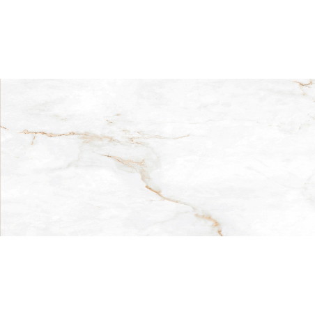 Mexen Brakel Blanc grès émaillé rectifié G1, carreau sol-mur 120 x 60 cm, brillant - TL110-120-060-01