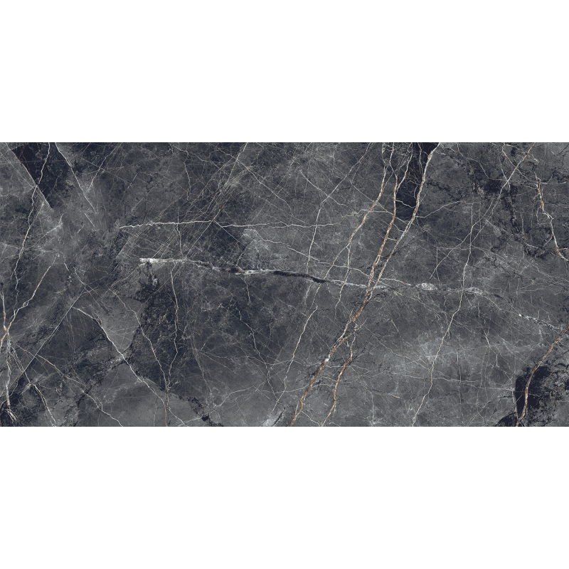 Mexen Eternity Nero carrelage émaillé rect. G1, carreau sol/mur 120 x 60 cm, brillant - TL112-120-060-02