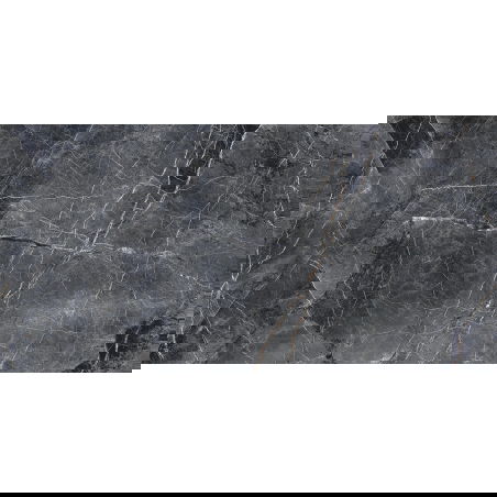 Mexen Eternity Nero grès émaillé rectifié G1, carreau sol-mur 120 x 60 cm, brillant - TL112-120-060-02