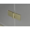 Mexen Lunar porte de douche battante gauche 75 cm, transparent, or brossé - 834-075-000-55-00-L