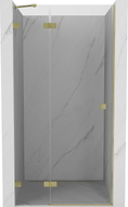 Mexen Lunar porte de douche battante gauche 95 cm, transparent, or brossé - 834-095-000-55-00-L