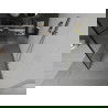 Mexen Kioto paroi de douche autoportante 130 x 200 cm, transparent/Design noir 8 mm, Or - 800-130-002-50-77