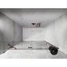 Mexen Lunar porte de douche pivotante gauche 130 cm, transparent, or rose - 834-130-000-60-00-L