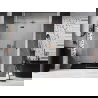 Mexen Lunar porte de douche battante gauche 135 cm, transparent, or rose - 834-135-000-60-00-L