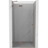 Mexen Lunar porte de douche pivotante gauche 85 cm, transparent, cuivre brossé - 834-085-000-65-00-L