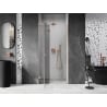 Mexen Lunar porte de douche pivotante gauche 85 cm, transparent, cuivre brossé - 834-085-000-65-00-L