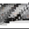 Porte de douche battante gauche Mexen Lunar 115 cm, transparent, cuivre brossé - 834-115-000-65-00-L