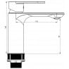 Mexen Milo robinet de lavabo, doré - 71300-50