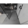 Mexen Kioto paroi de douche autoportante 100 x 200 cm, grille noire 8 mm, noire - 800-100-002-70-77