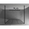 Mexen Kioto paroi de douche autoportante 100 x 200 cm, grille noire 8 mm, noire - 800-100-002-70-77