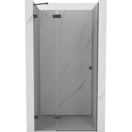 Mexen Lunar porte de douche pivotante gauche 75 cm, transparent, gris canon brossé - 834-075-000-66-00-L