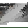 Mexen Kioto paroi de douche autoportante 100 x 200 cm, transparent/Design noir 8 mm, Chrome - 800-100-002-01-78