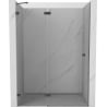 Mexen Lunar porte de douche pivotante gauche 140 cm, transparent, gris canon brossé - 834-140-000-66-00-L