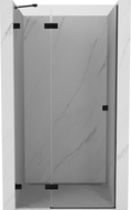 Mexen Lunar porte de douche battante gauche 75 cm, transparent, noir - 834-075-000-70-00-L