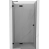 Mexen Lunar portes de douche battantes à gauche 120 cm, transparentes, noires - 834-120-000-70-00-L
