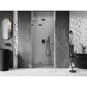 Mexen Lunar porte de douche pivotante gauche 95 cm, transparent, métal gun - 834-095-000-95-00-L