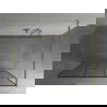 Mexen Kioto paroi de douche autoportante 140 x 200 cm, transparent/Design noir 8 mm, Or - 800-140-002-50-78