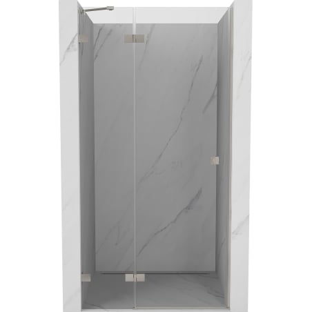 Mexen Lunar porte de douche pivotante gauche 80 cm, transparent, nickel brossé - 834-080-000-97-00-L