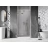 Mexen Lunar porte de douche pivotante gauche 80 cm, transparent, nickel brossé - 834-080-000-97-00-L