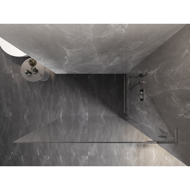 Mexen Lunar L paroi de douche Walk-in droite 50 x 200 cm, transparent 8 mm, chrome - 830L-050-000-01-00-P