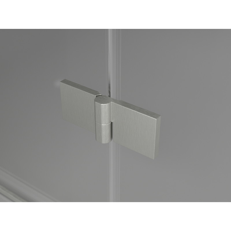 Mexen Lunar porte de douche pivotante gauche 135 cm, transparent, nickel brossé - 834-135-000-97-00-L