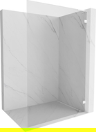Mexen Lunar L paroi de douche Walk-in droite 60 x 200 cm, transparent 8 mm, blanc - 830L-060-000-20-00-P