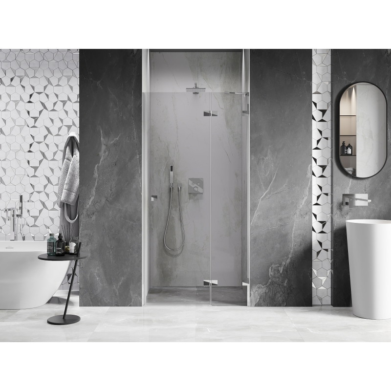 Mexen Lunar porte de douche pivotante droite 100 cm, transparent, chrome - 834-100-000-01-00-P