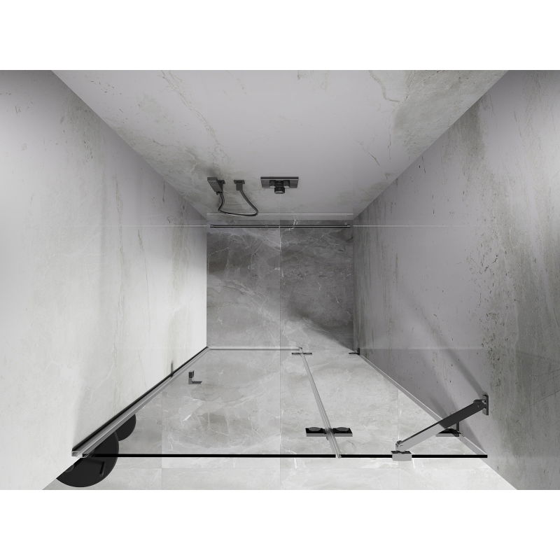 Mexen Lunar porte de douche pivotante droite 105 cm, transparent, chrome - 834-105-000-01-00-P