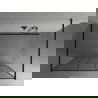 Mexen Kioto paroi de douche autoportante 100 x 200 cm, transparent/Design noir 8 mm, Noir - 800-100-002-70-78