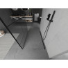 Mexen Kioto paroi de douche autoportante 110 x 200 cm, motif noir 8 mm, noir - 800-110-002-70-78