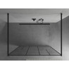 Mexen Kioto paroi de douche autoportante 110 x 200 cm, motif noir 8 mm, noir - 800-110-002-70-78