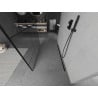 Mexen Kioto paroi de douche autoportante 120 x 200 cm, motif noir 8 mm, noir - 800-120-002-70-78