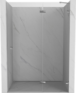 Mexen Lunar porte de douche battante droite 135 cm, transparent, chrome - 834-135-000-01-00-P