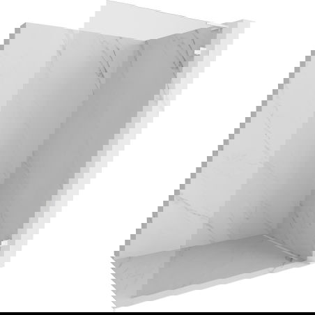 Mexen Lunar L paroi de douche Walk-in droite 100 x 200 cm, transparent 8 mm, blanc - 830L-100-000-20-00-P