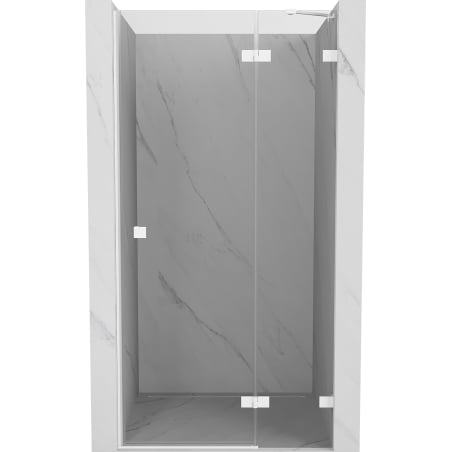 Mexen Lunar porte de douche pivotante droite 75 cm, transparent, blanc - 834-075-000-20-00-P
