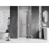 Mexen Lunar porte de douche pivotante droite 75 cm, transparent, blanc - 834-075-000-20-00-P
