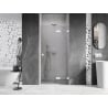 Mexen Lunar porte de douche pivotante droite 75 cm, transparent, blanc - 834-075-000-20-00-P