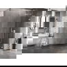 Mexen Lunar L paroi de douche Walk-in droite 110 x 200 cm, transparent 8 mm, blanche - 830L-110-000-20-00-P