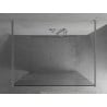 Mexen Kioto paroi de douche autoportante 120 x 200 cm, motif blanc 8 mm, chrome - 800-120-002-01-85