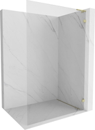 Mexen Lunar L paroi de douche Walk-in droite 60 x 200 cm, transparent 8 mm, dorée - 830L-060-000-50-00-P