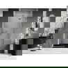 Portes de douche battantes droites Mexen Lunar 70 cm, transparent, dorées - 834-070-000-50-00-P
