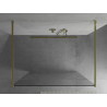 Mexen Kioto paroi de douche autoportante 110 x 200 cm, motif blanc 8 mm, doré - 800-110-002-50-85